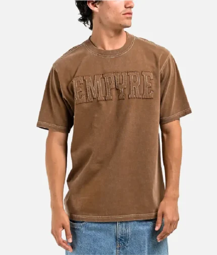 Empyre Cowboy Knit Brown Wash T-Shirt