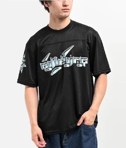 Empyre Shatter Black Mesh Football Jersey