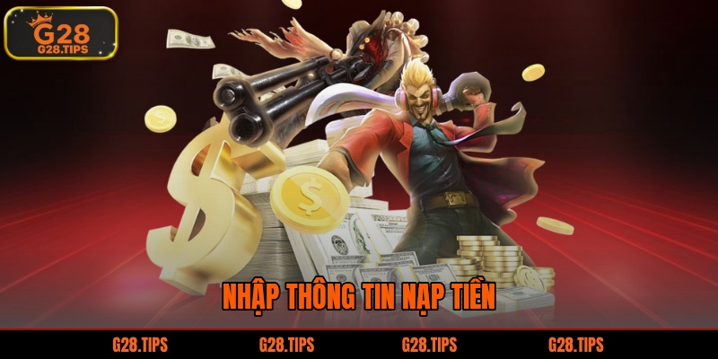 Nhập thông tin nạp tiền